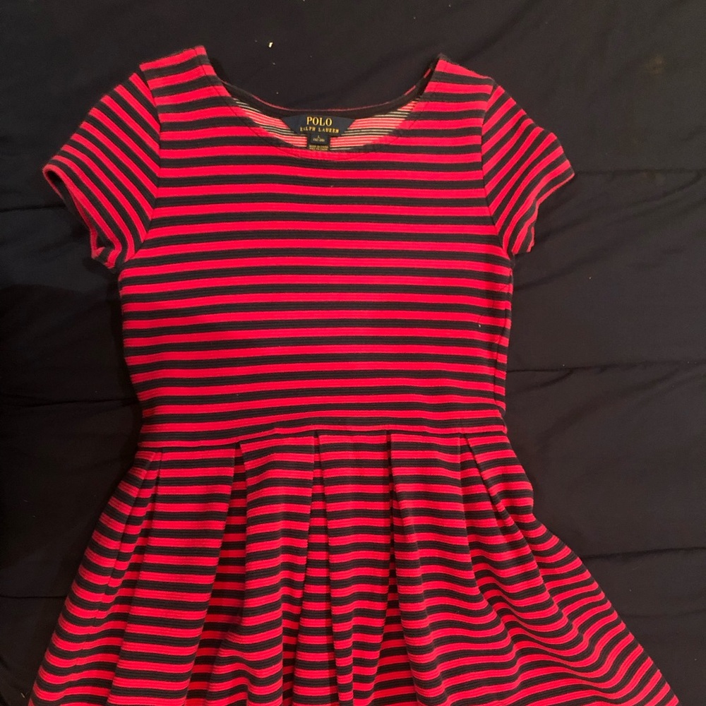 Navy and Hot Pink Striped Dress!!!!😃😍🥰